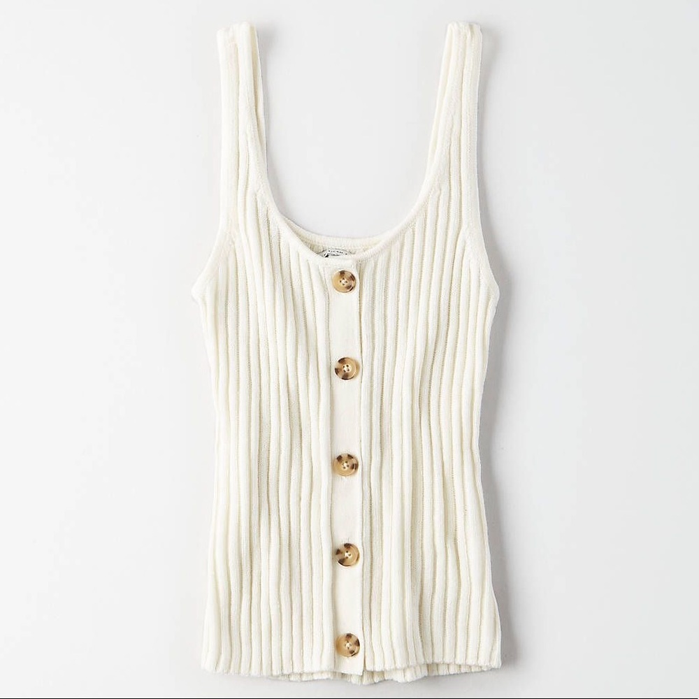 American Eagle Knit Ribbed Sweater Tank Size S